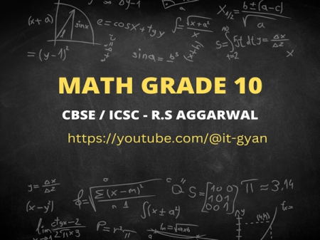 Math Grade 10 R.S Aggarwal